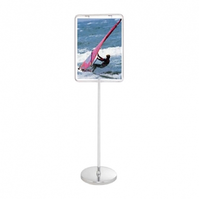 A40 stainless steel small straight sign stand.jpg